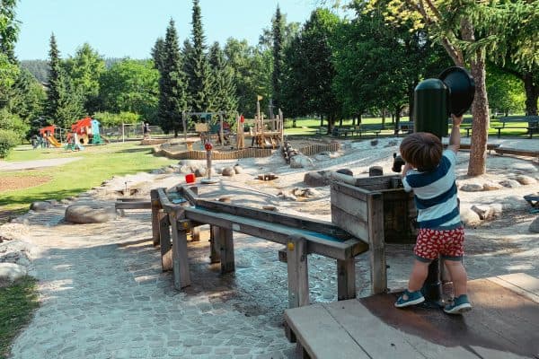 Spielplatz Europapark in Klagenfurt am Wörthersee, Ausflugstipp für Familien, Kärnten mit Kind