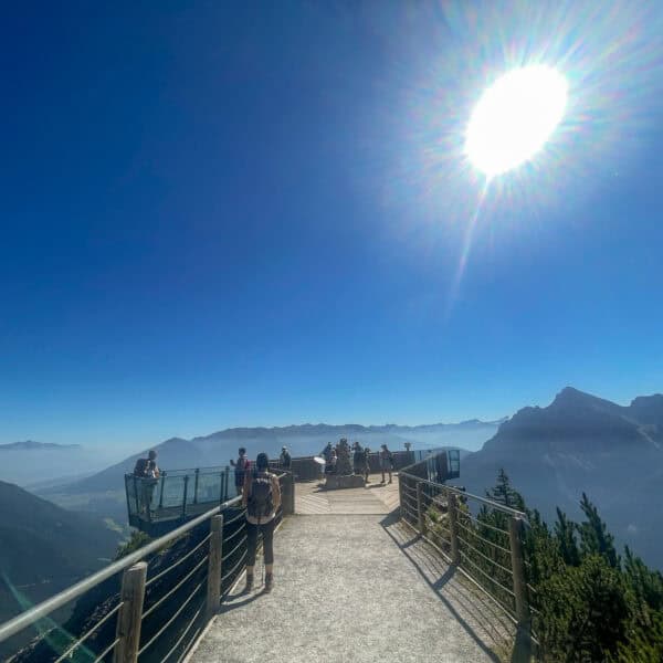 Aussichtsplattform Schlick 2000 im Stubaital mit der Familie - Familienausflug Stubaital und mit der Gästekarte Stubai Super Card ist die Fahrt sogar kostenlos