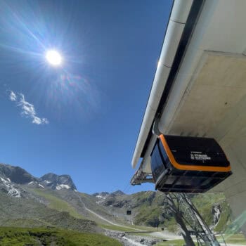 Familenausflug zum Stubai Gletscher mit Kindern